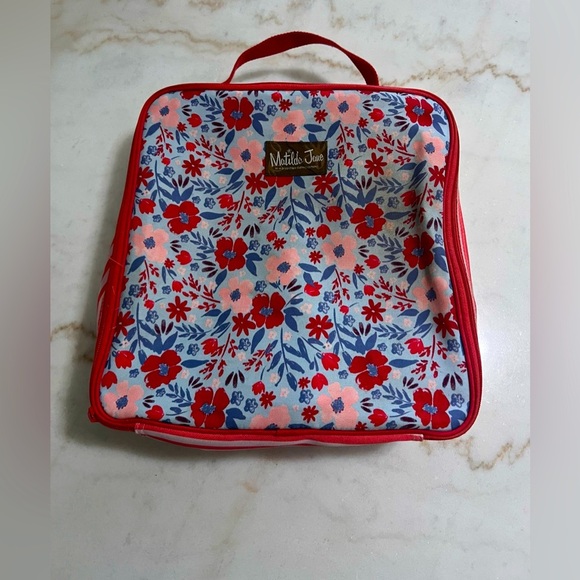 Matilda Jane Girls Size 5 Floral Rain Boots with Matching Packing Bag - Picture 1 of 13